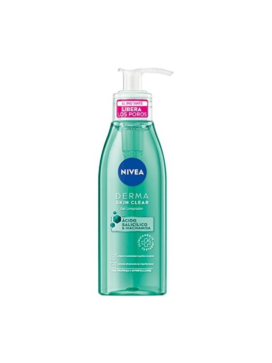 Nivea DERMA SKIN CLEAR Gel Detergente Viso 150ml Donna
