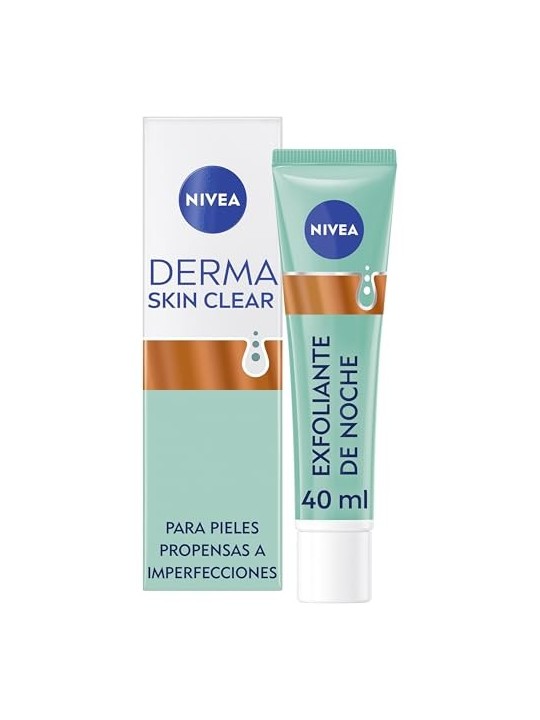 Nivea DERMA SKIN CLEAR Peeling Esfoliante Viso Notte 40ml Donna