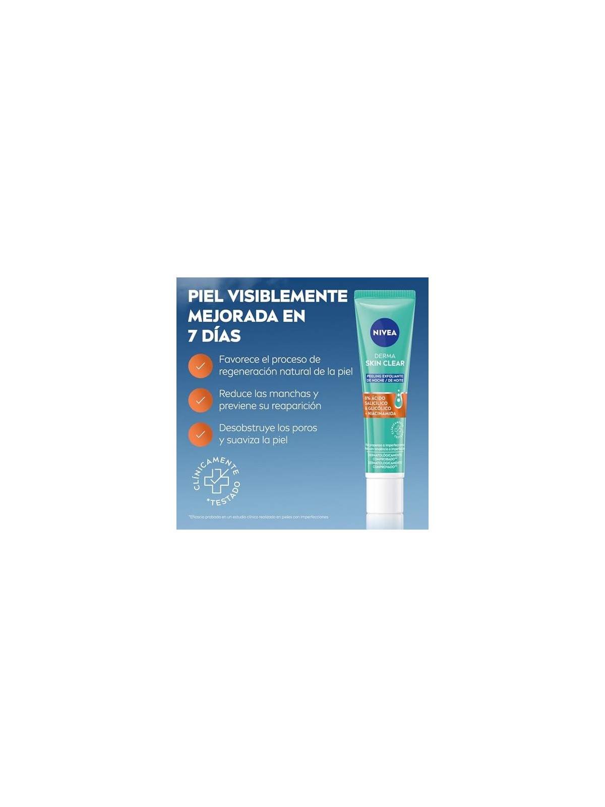 Nivea DERMA SKIN CLEAR Peeling Esfoliante Viso Notte 40ml Donna