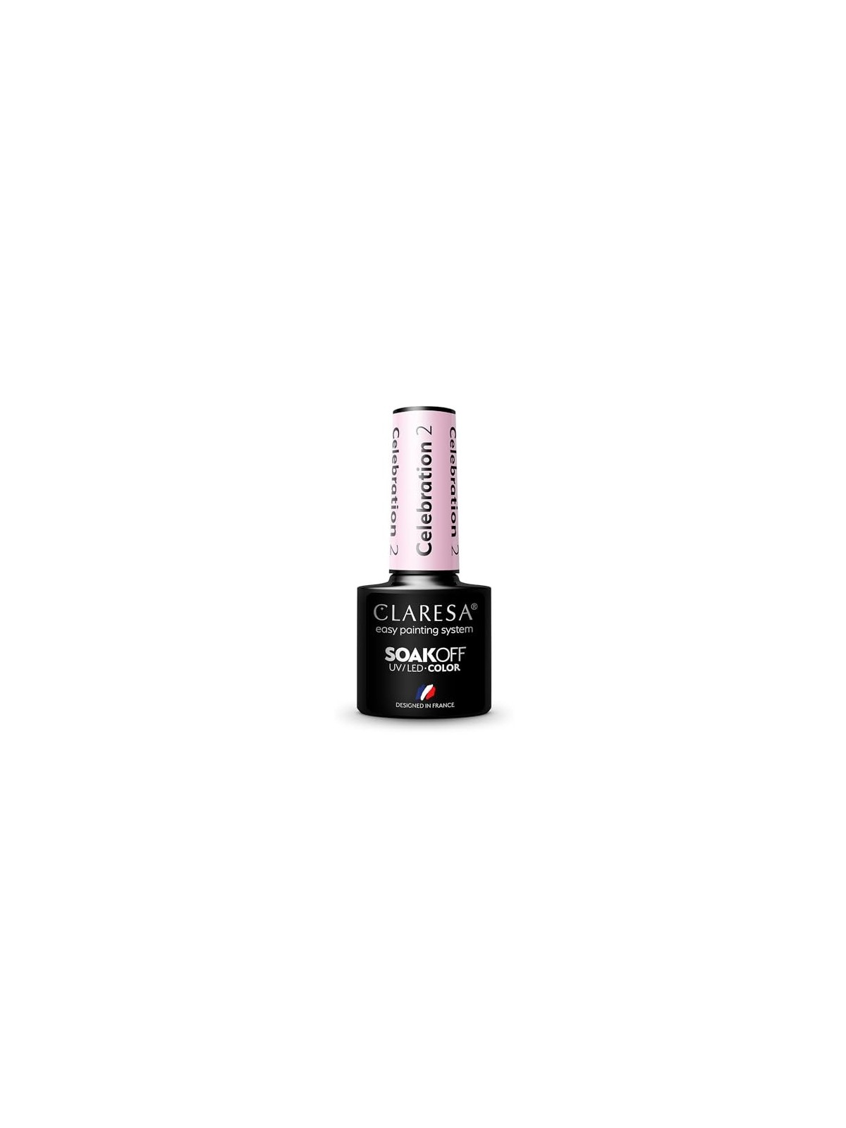CLARESA Soak Off Vernice ibrida UVLED Celebration 02 5g