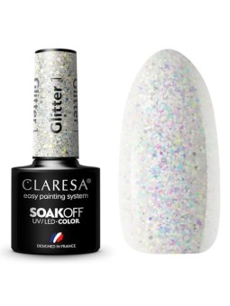 Soak Off UVLED Hybrid Glitter Nail Polish 1 5g