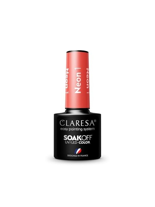 CLARESA Soak Off Vernice ibrida UVLED Neon 1 5g
