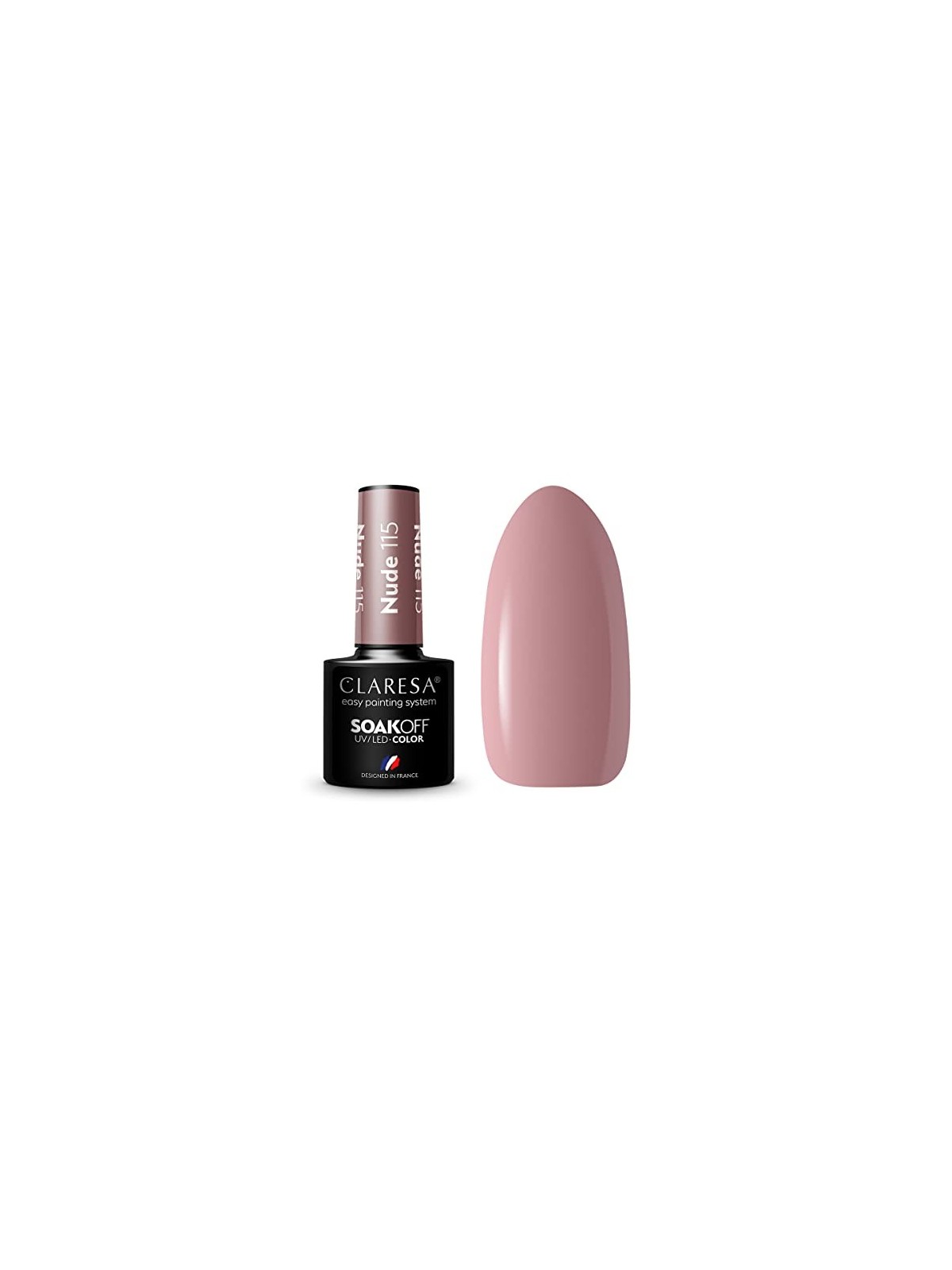CLARESA Soak Off Vernice ibrida UVLED Nude 115 5g