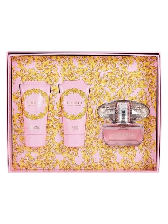 Versace Bright Crystal Giftset 150ml eau de toilette Spray 50ml-Shower Gel 50ml-Body Lotion 50ml