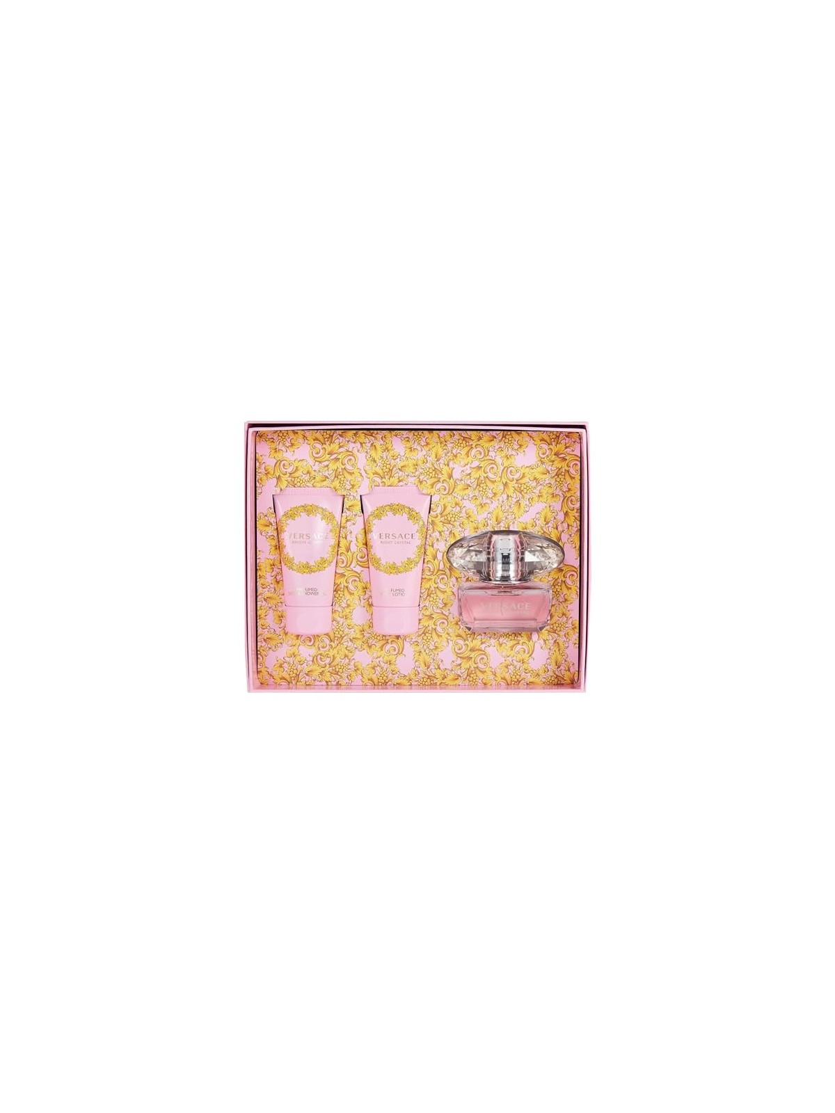 Versace Bright Crystal Giftset 150ml eau de toilette Spray 50ml-Shower Gel 50ml-Body Lotion 50ml