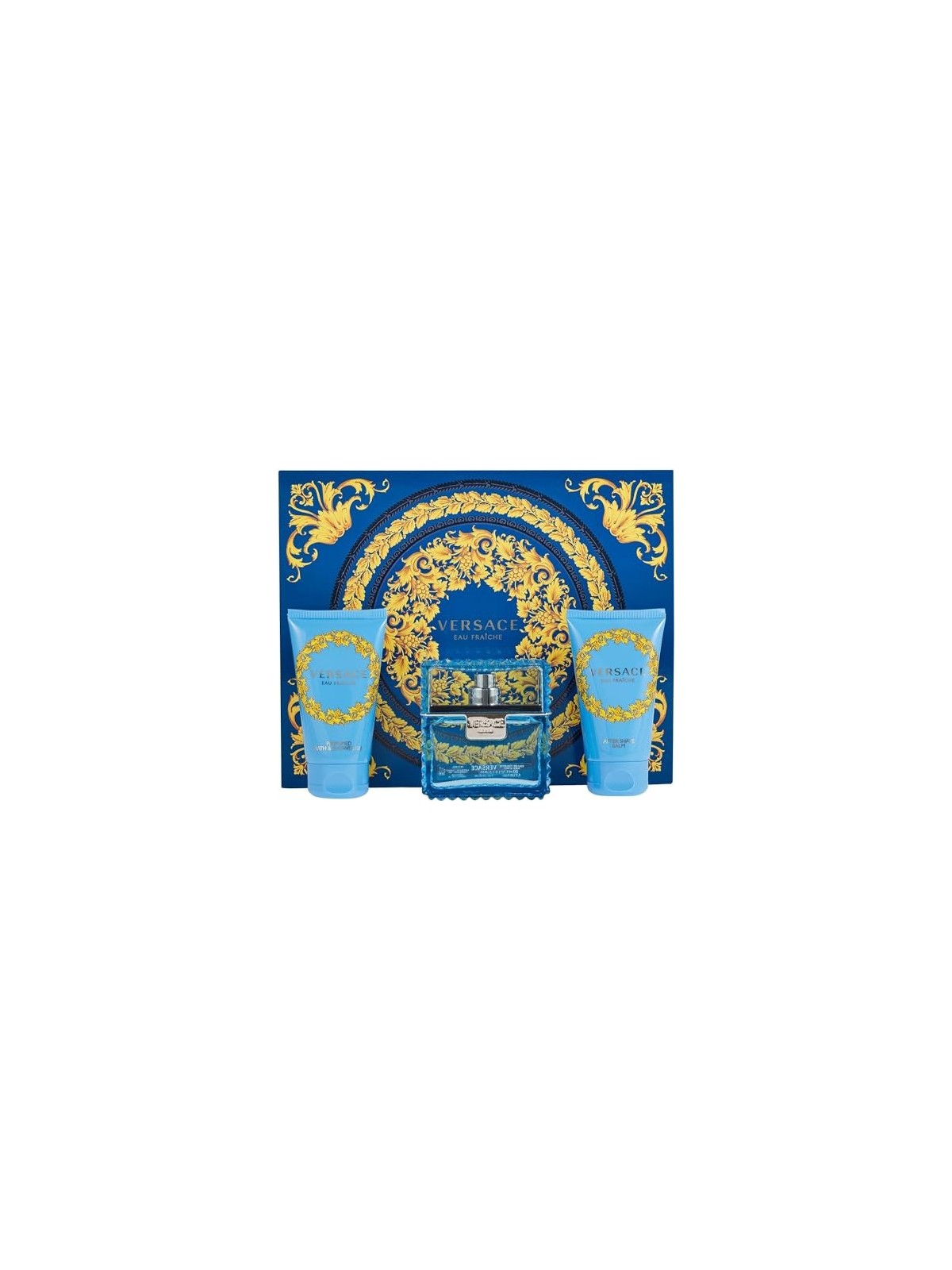 Versace Man Eau Fraiche Giftset 150ml eau de toilette Spray 50ml-After Shave Balm 50ml-Shower Gel 50ml