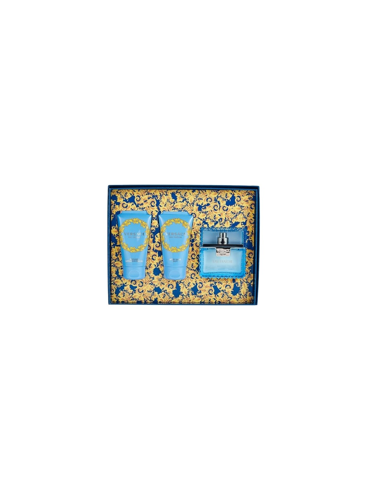 Versace Man Eau Fraiche Giftset 150ml eau de toilette Spray 50ml-After Shave Balm 50ml-Shower Gel 50ml