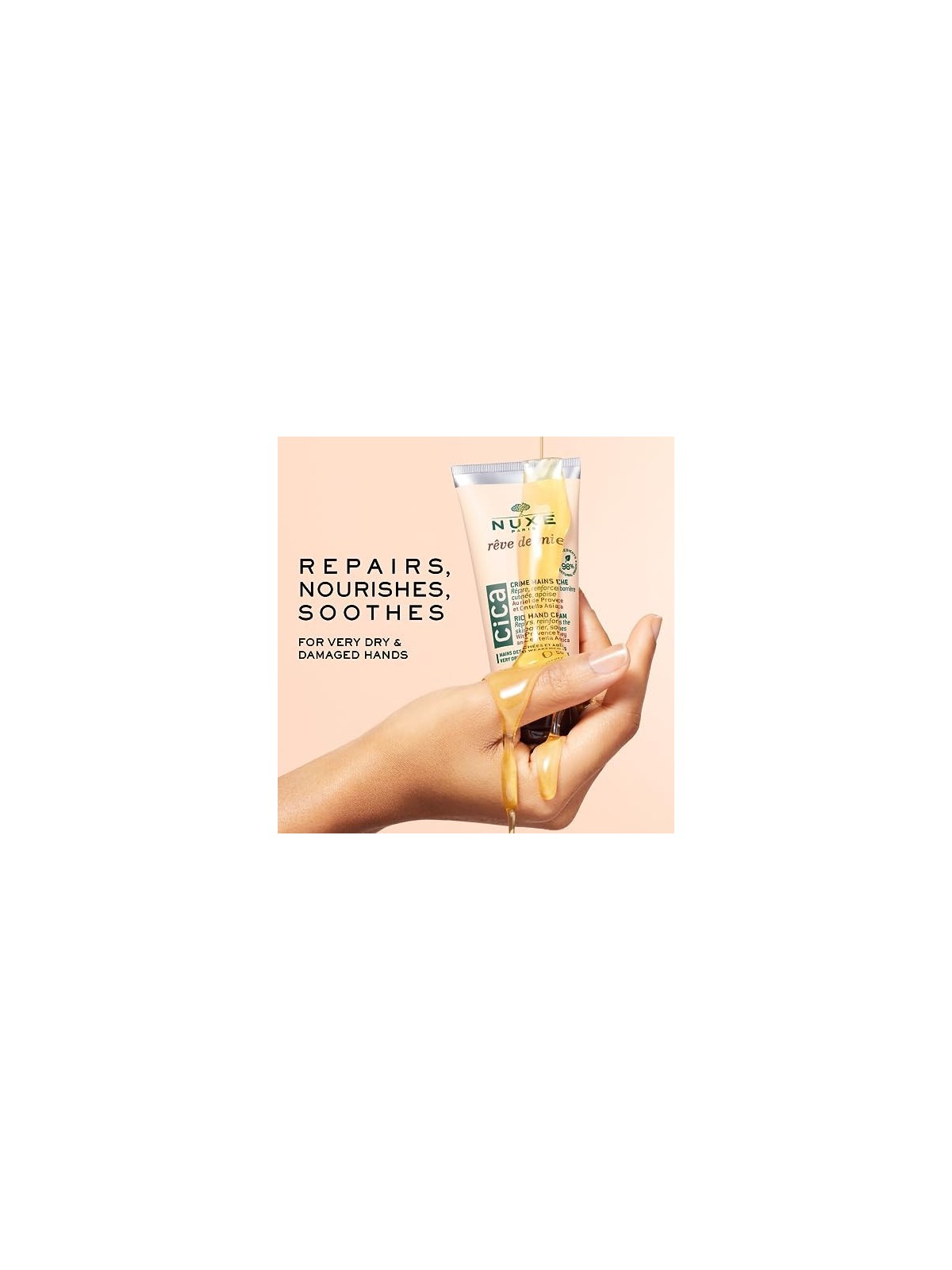 Nuxe Reve De Miel Cica Hand Cream 50ml Very Dry And Weakened Hands