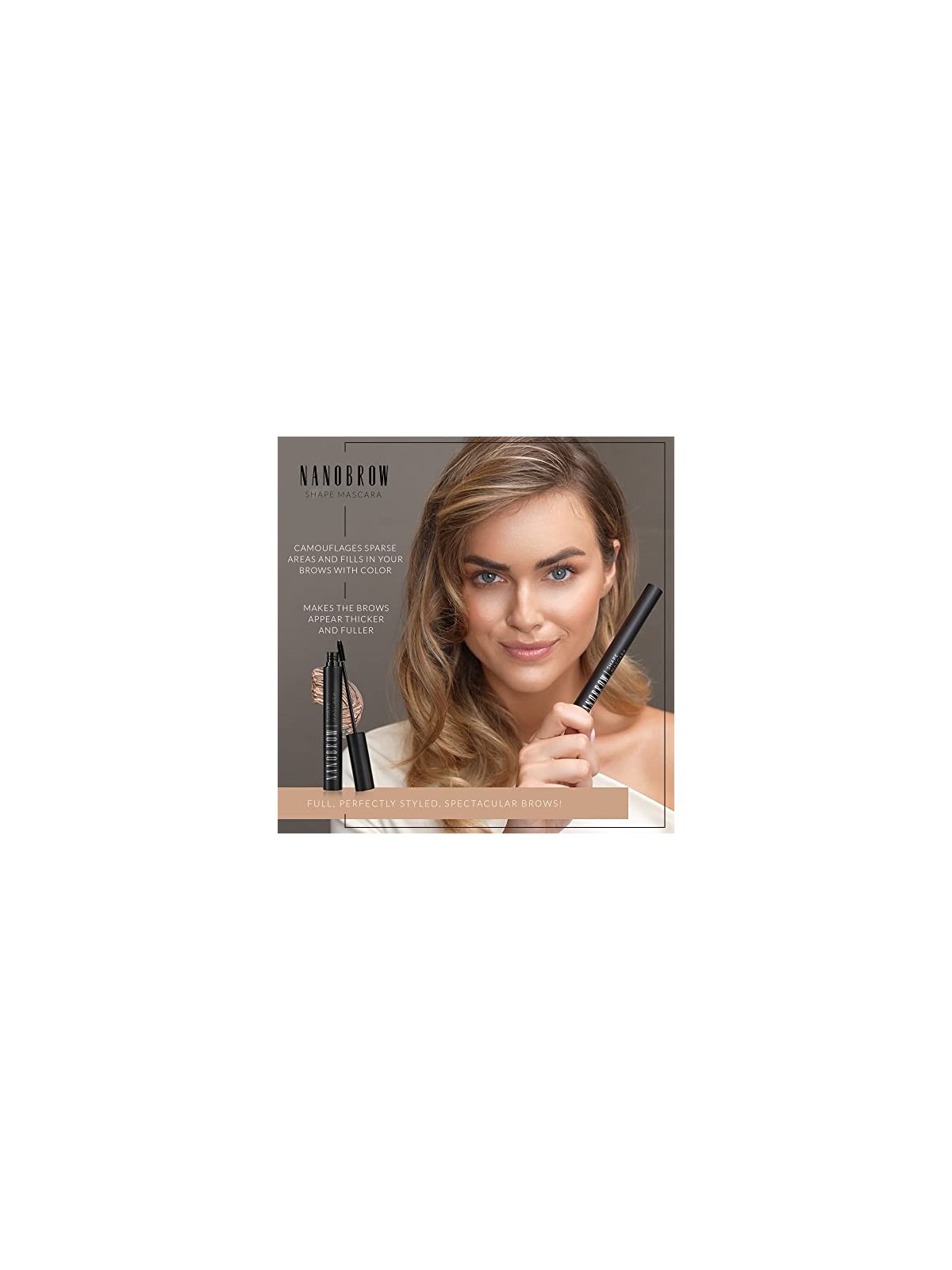 Mascara per Sopracciglia Nanobrow Shape 7 ml Marrone Chiaro donna