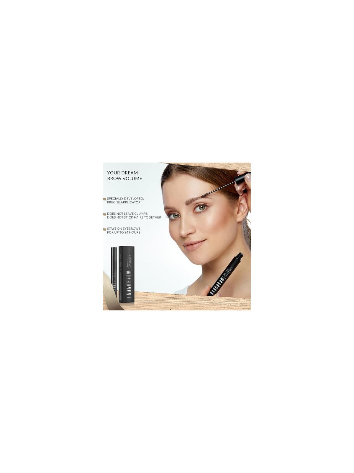 Mascara per Sopracciglia Nanobrow Shape 7 ml Marrone Chiaro donna