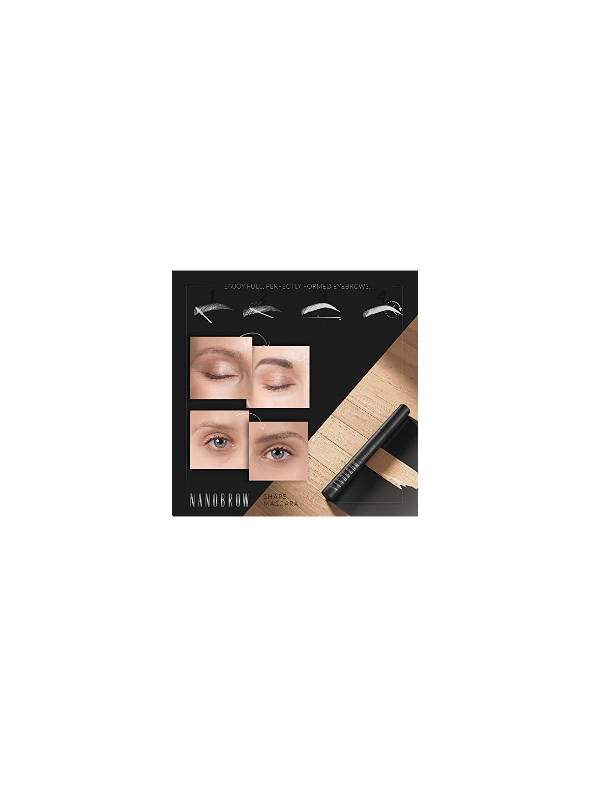 Mascara per Sopracciglia Nanobrow Shape 7 ml Marrone Chiaro donna
