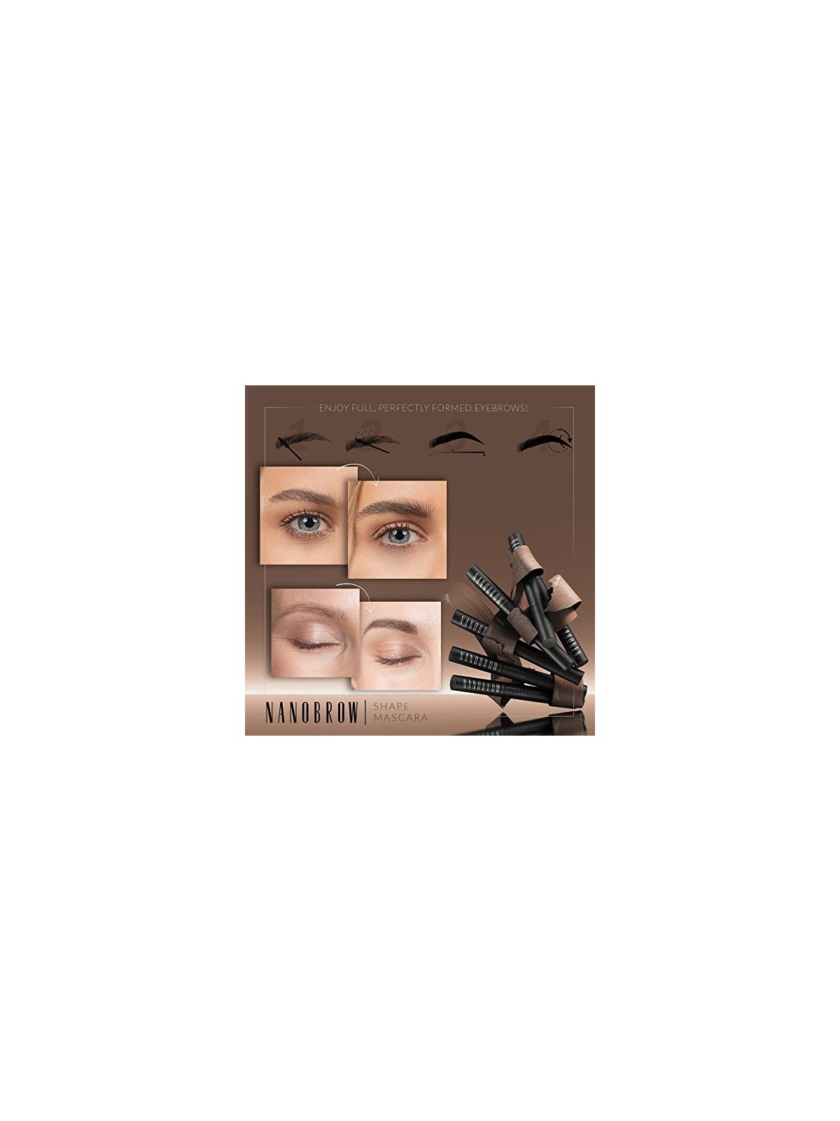 Nanobrow Mascara modellante 7 ml donna 0ml Brown
