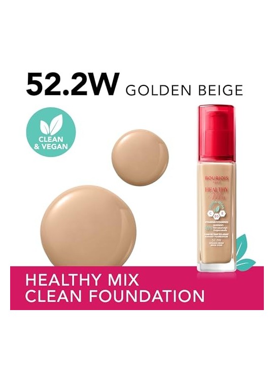 Bourjois Fondotinta Radiante Healthy Mix Clean Vegan 30 ml donna 522W