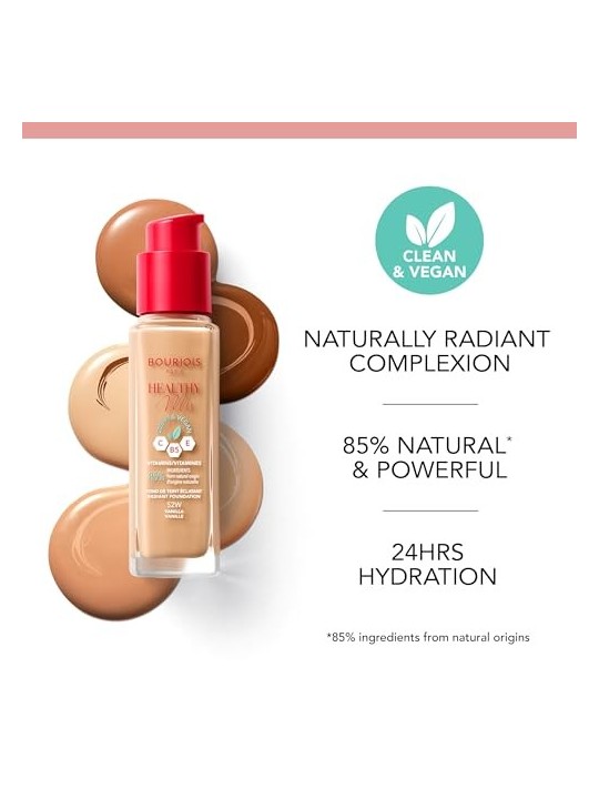 Bourjois Fondotinta Radiante Healthy Mix Clean  Vegan 30 ml donna  50C Rose Ivory