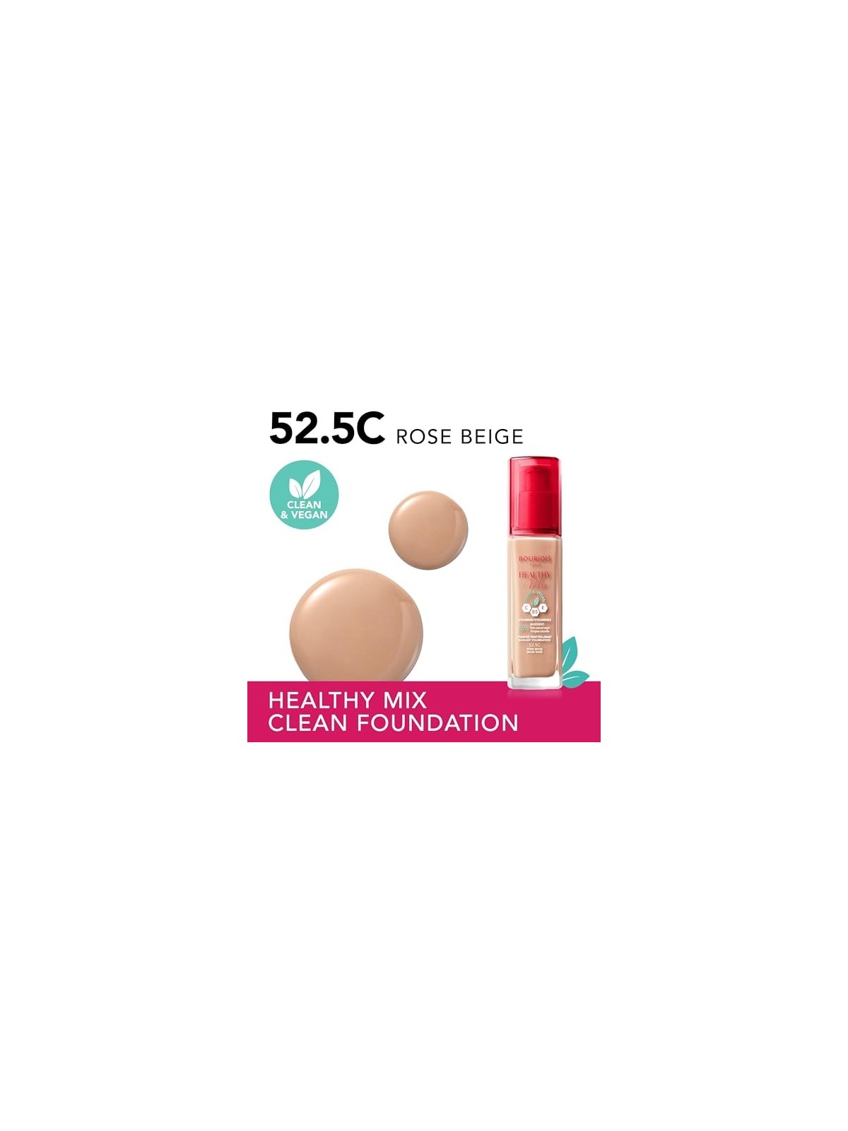 Bourjois HEALTHY MIX fondazione radiante 525rosa beige donna