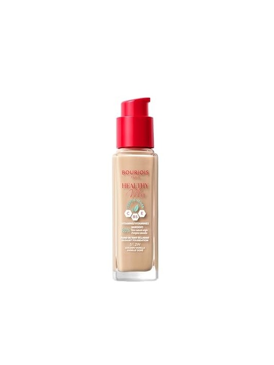Fondotinta Bourjois Healthy Mix Radiant Foundation 30 ml 51 2W Golden Vanilla