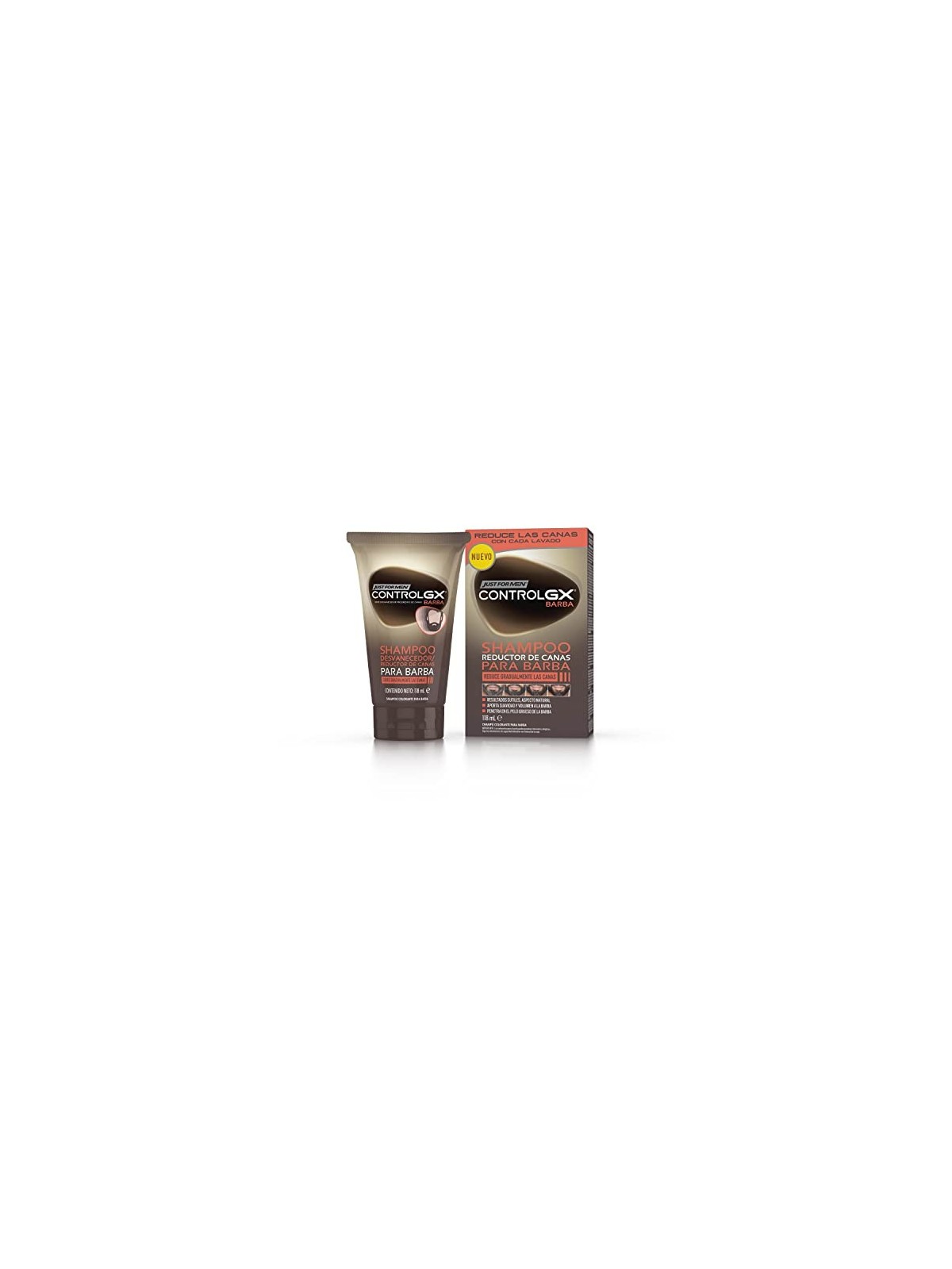 Just For Men CONTROL GX champ reductor de canas para barba 118ml uomo