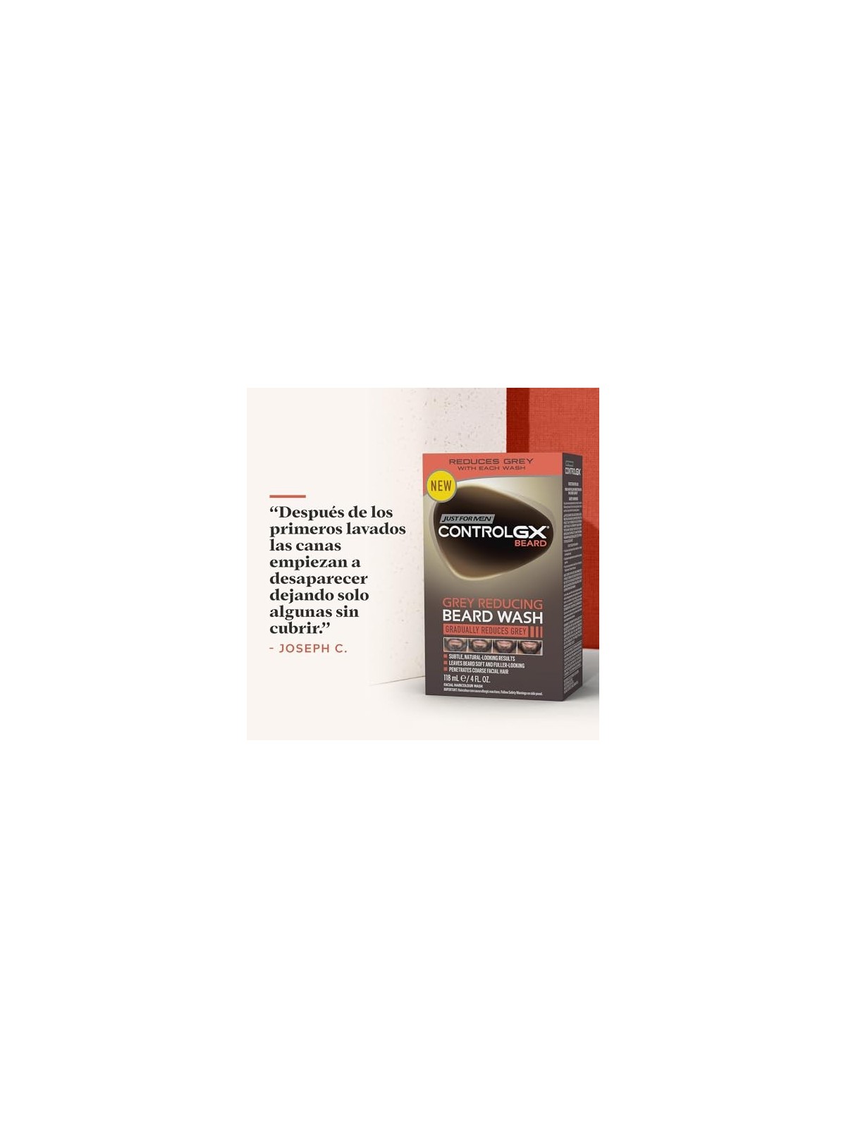 Just For Men CONTROL GX champ reductor de canas para barba 118ml uomo