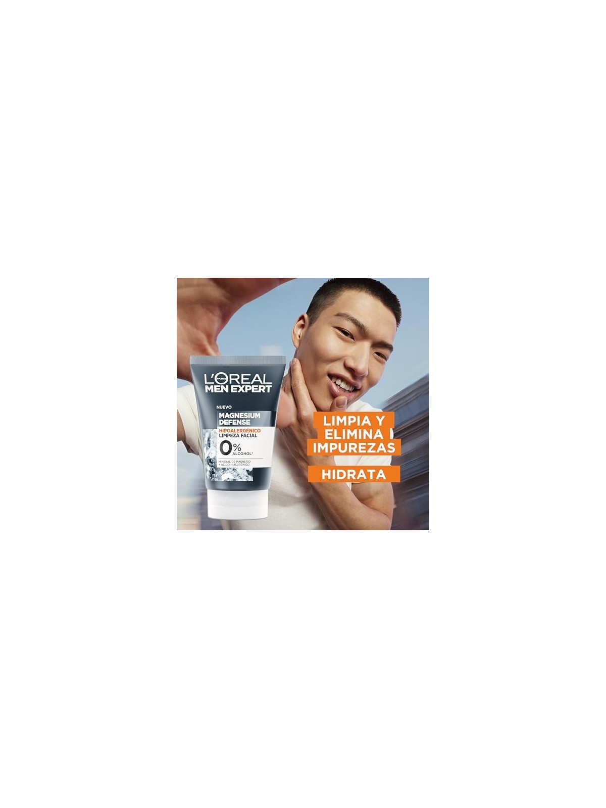 LOrï¿½ï¿½al Paris MEN EXPERT MAGNESIUM DEFENSE detergente viso 100ml uomo