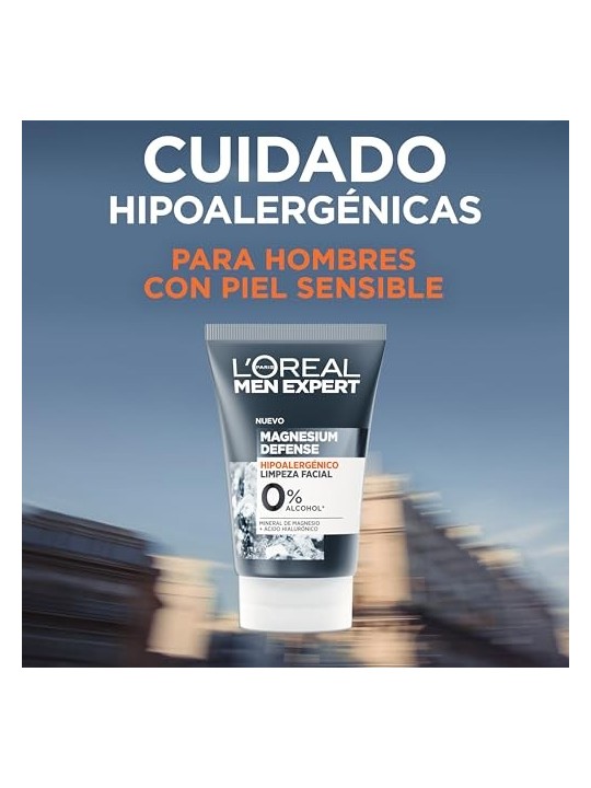 LOrï¿½ï¿½al Paris MEN EXPERT MAGNESIUM DEFENSE detergente viso 100ml uomo
