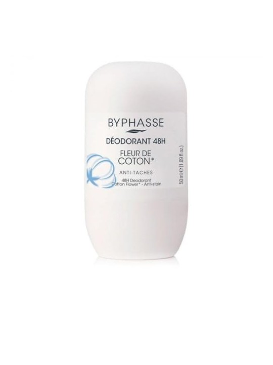 Byphasse Deodorante 24H Fiore di Cotone rollon 50ml Donna Byphasse www.essenzetotalstyle.com 