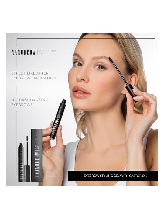 Nanobrow Gel per laminazione 7 ml donna Black
