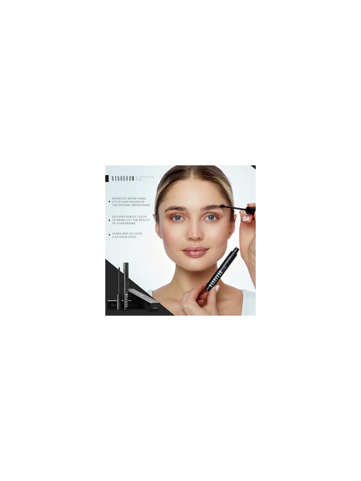 Nanobrow Gel per laminazione 7 ml donna Black
