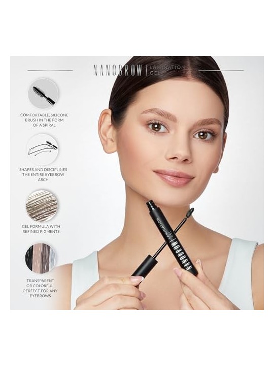 Nanobrow Gel per laminazione 7 ml donna Brown