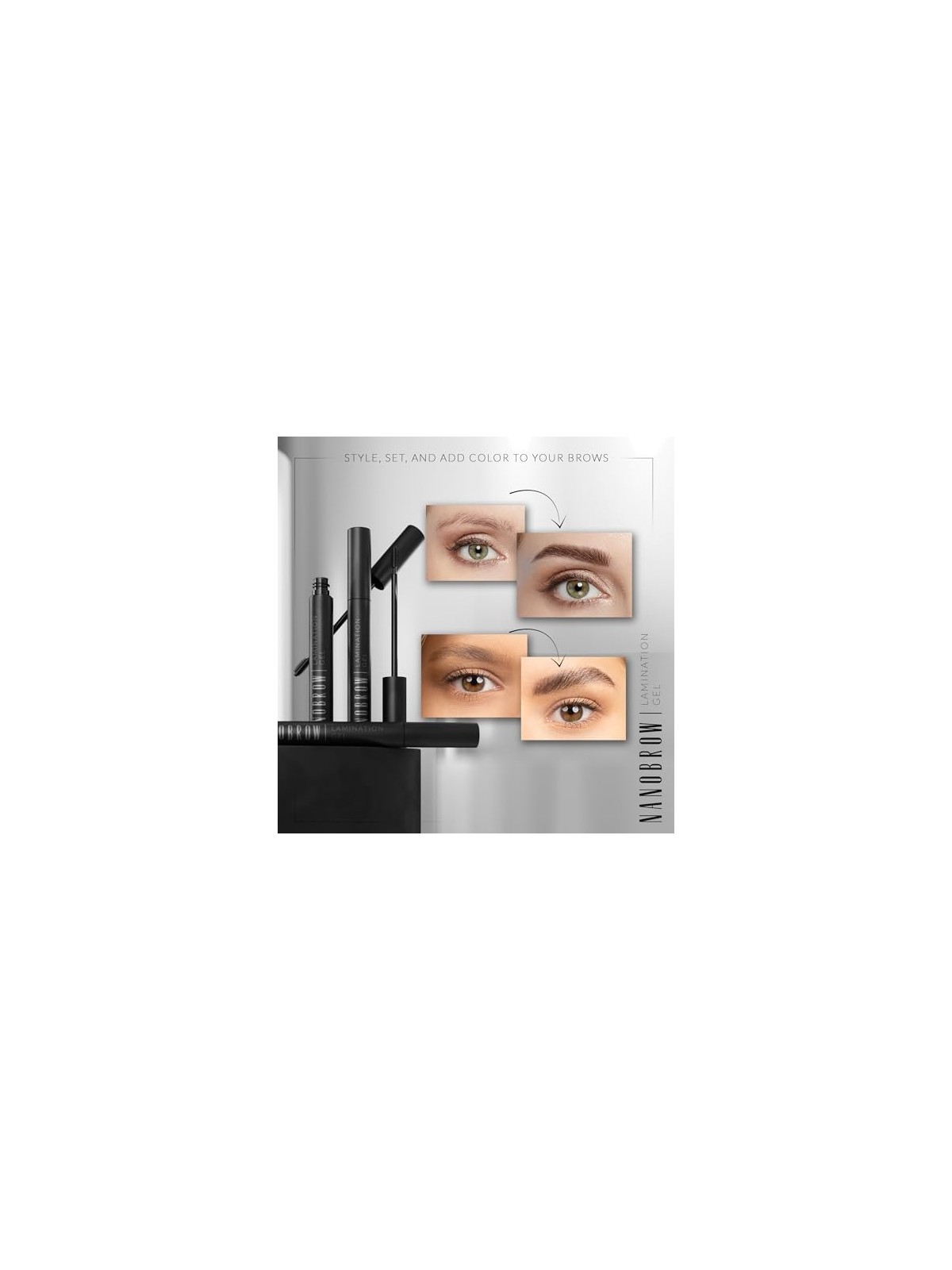 Nanobrow Gel per laminazione 7 ml donna Brown