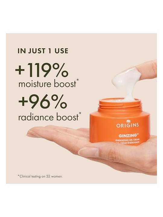 Gel crema energizzante Origins GINZING con caffeina e nicainamide 50ml