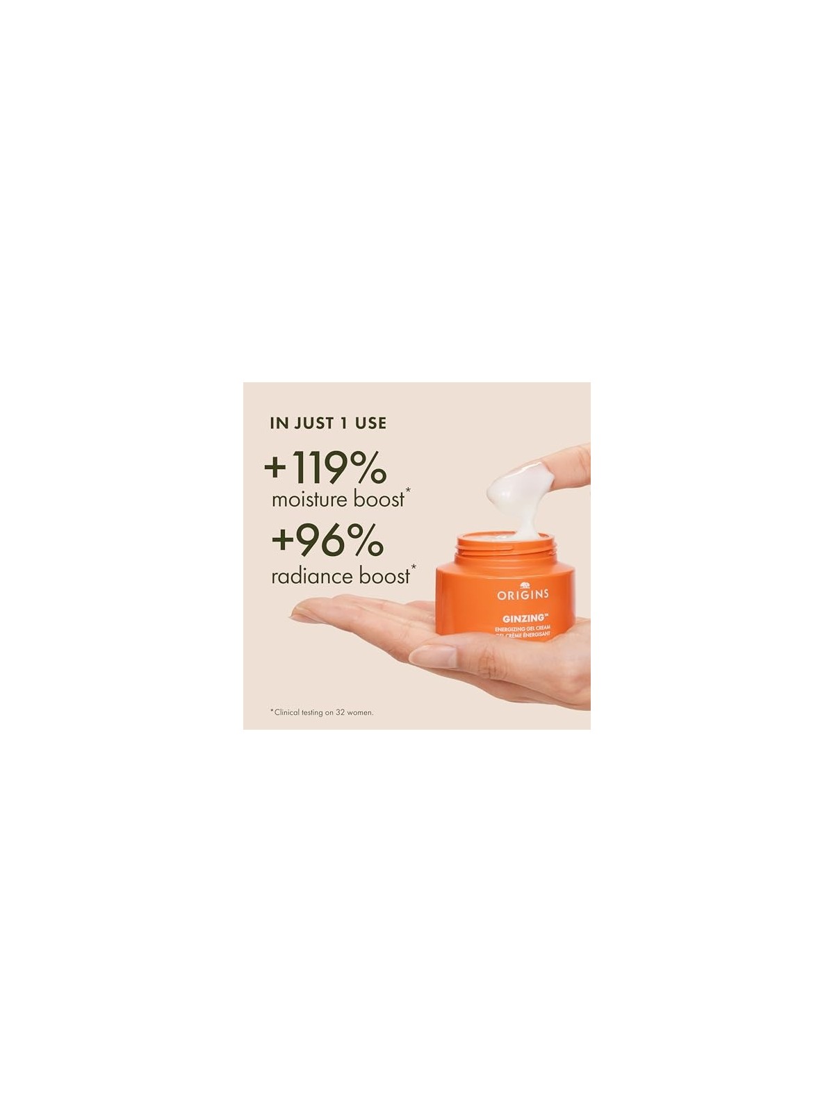Gel crema energizzante Origins GINZING con caffeina e nicainamide 50ml