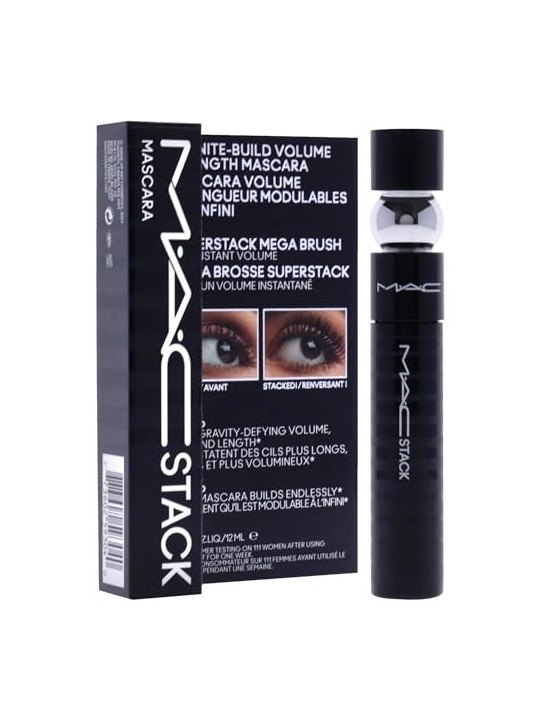 MAC Stack Macro Mascara donna 12ml Black