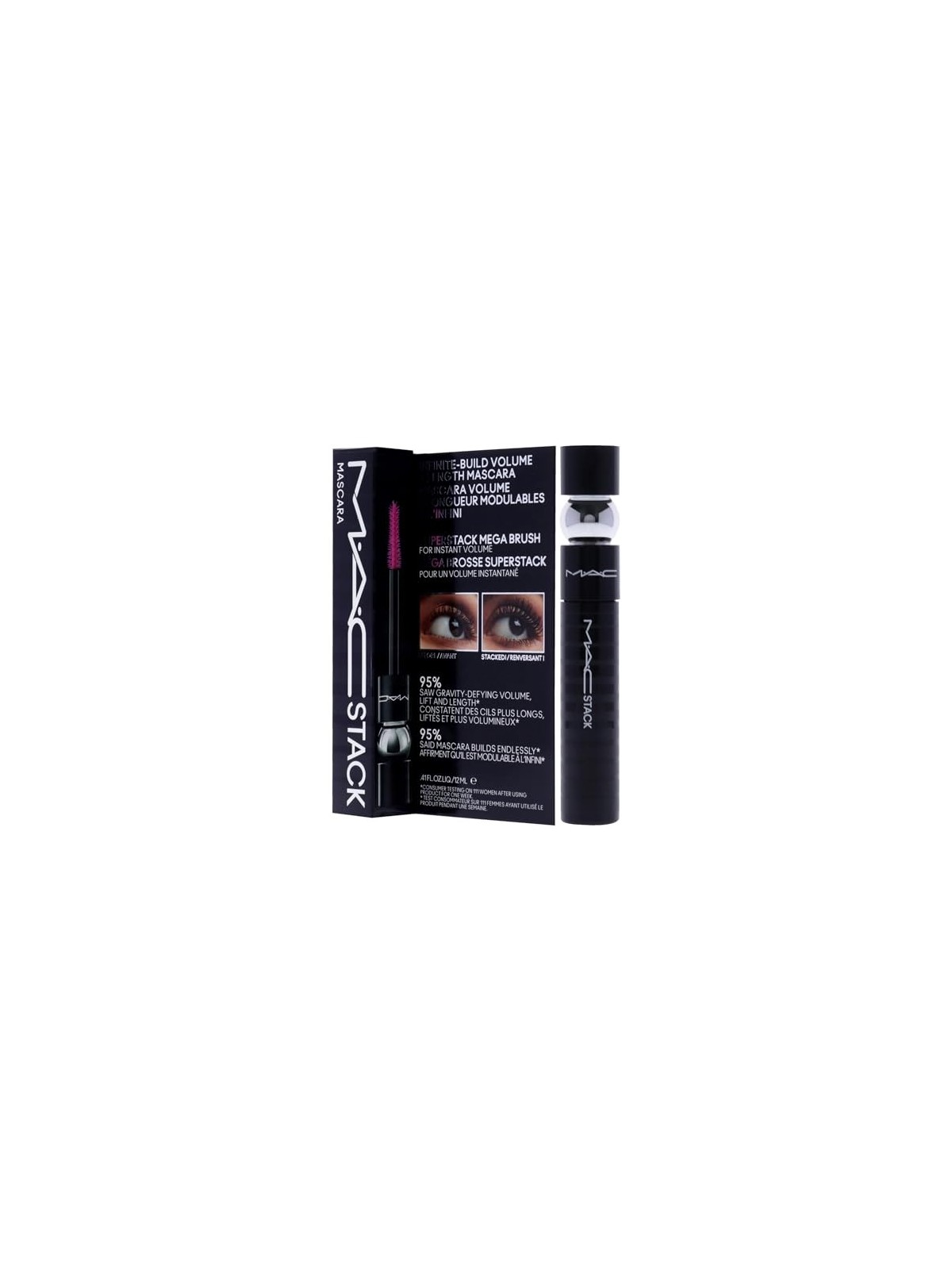 MAC Stack Macro Mascara donna 12ml Black