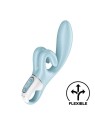 SATISFYER touch me vibratore blu acquamarina 1un donna