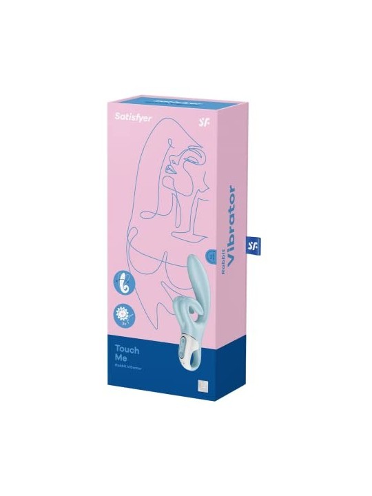 SATISFYER touch me vibratore blu acquamarina 1un donna