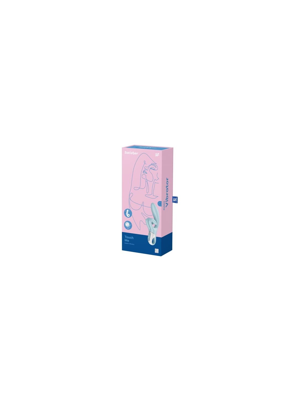 SATISFYER touch me vibratore blu acquamarina 1un donna
