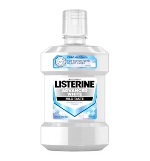 Listerine Advanced White Gusto Delicato Collutorio con Effetto Sbiancante Donna 1000ml