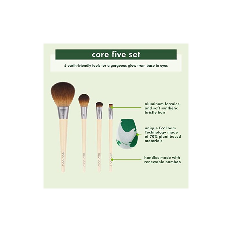 EcoTools Pennello The Core Five Set Set di pennelli donna 1 unit