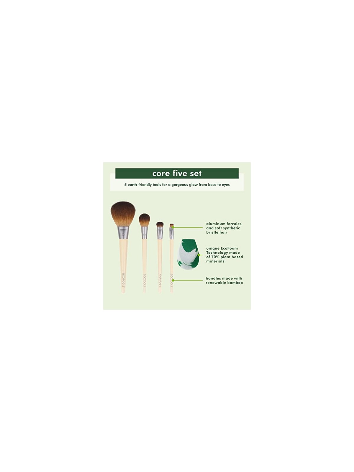 EcoTools Pennello The Core Five Set Set di pennelli donna 1 unit