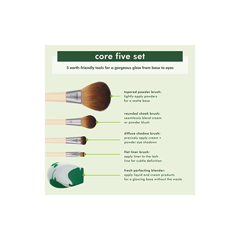 EcoTools Pennello The Core Five Set Set di pennelli donna 1 unit