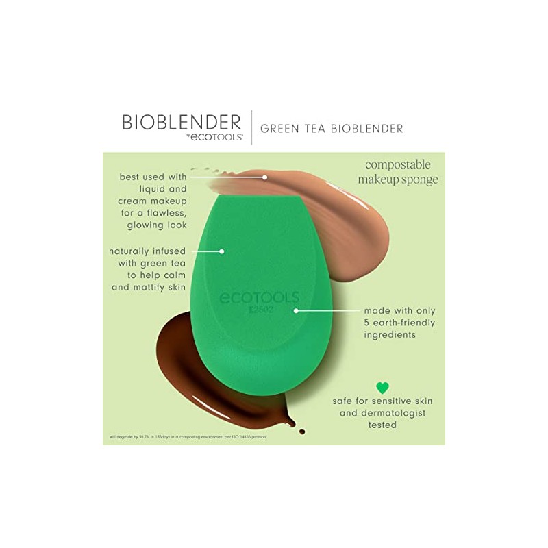 EcoTools Bioblender Spugnetta per il trucco al t verde Spugna per il trucco donna 1 unit
