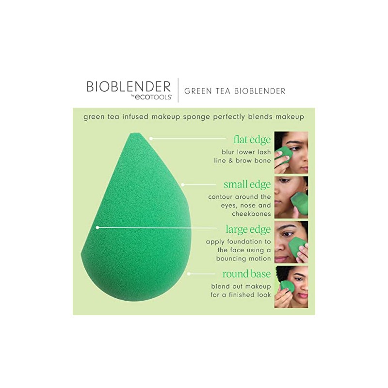 EcoTools Bioblender Spugnetta per il trucco al t verde Spugna per il trucco donna 1 unit