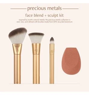 Set pennelli viso EcoTools Miscela metalli preziosi