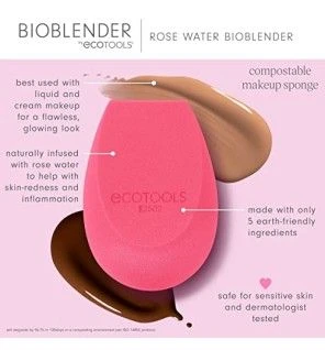 EcoTools Spugnetta per il trucco all'acqua di rose Bioblender donna 1 unit