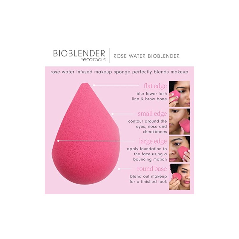EcoTools Spugnetta per il trucco all'acqua di rose Bioblender donna 1 unit