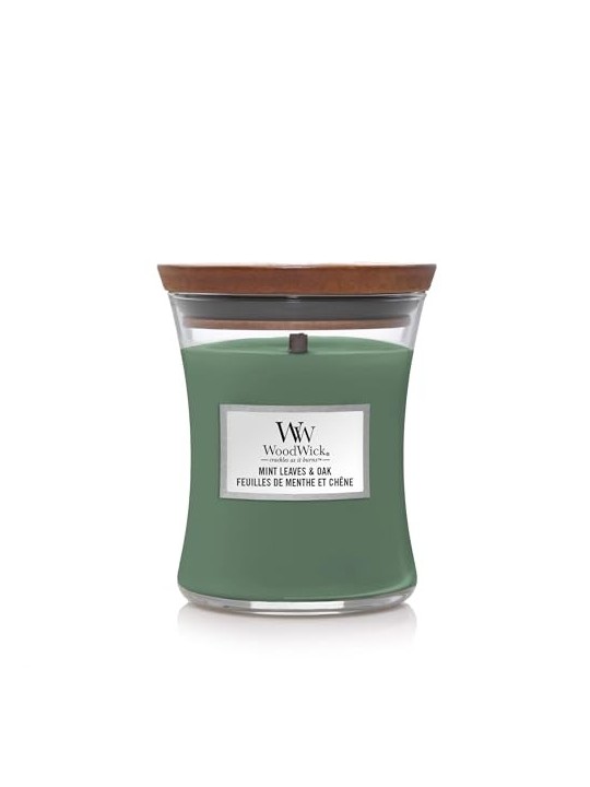 WoodWick Candela Profumata unisex in Vaso Foglie di Menta e Quercia 2750g