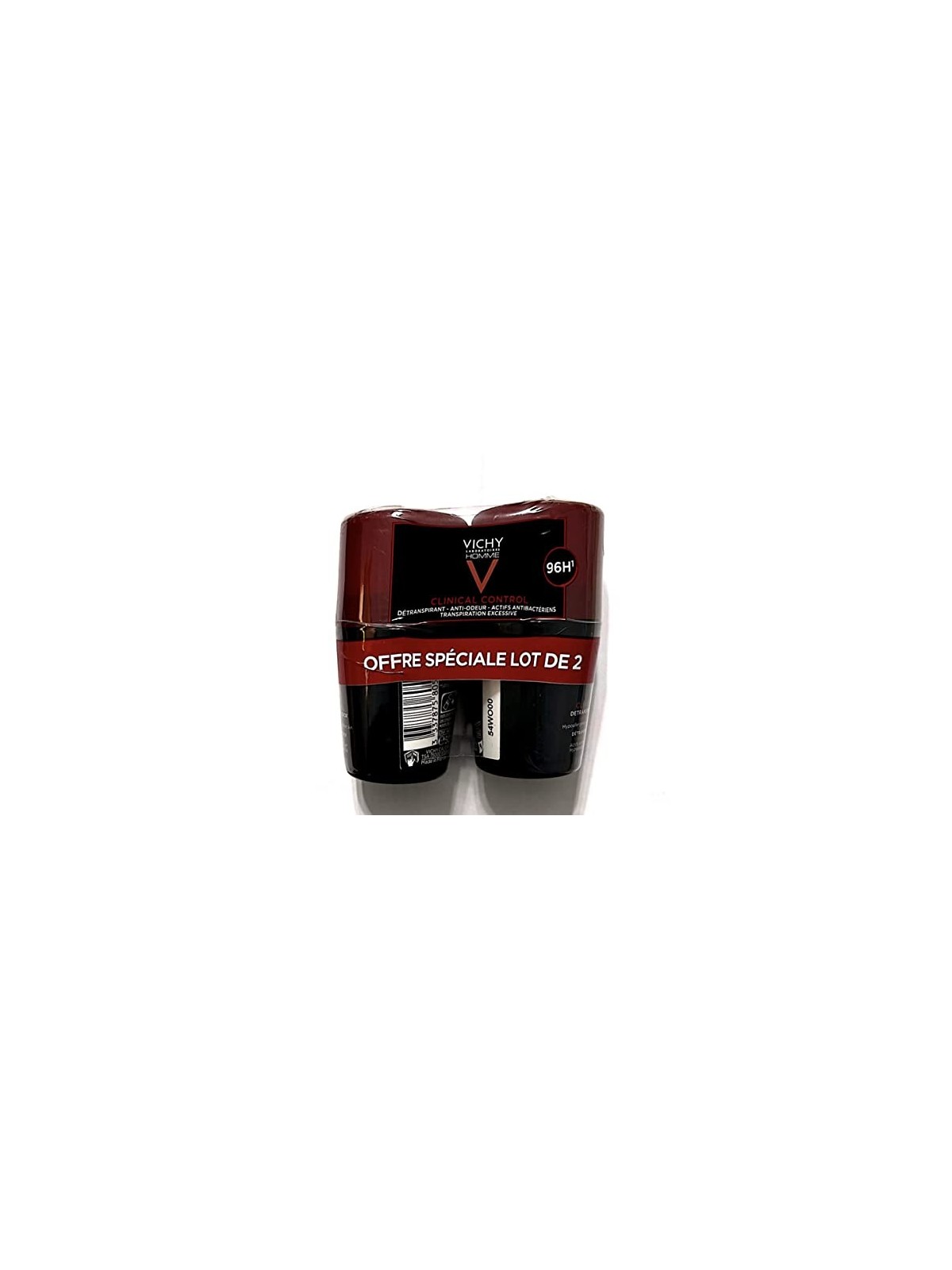 Vichy Homme Clinical Control 96H Antitraspirante uomo 2 x 50 ml