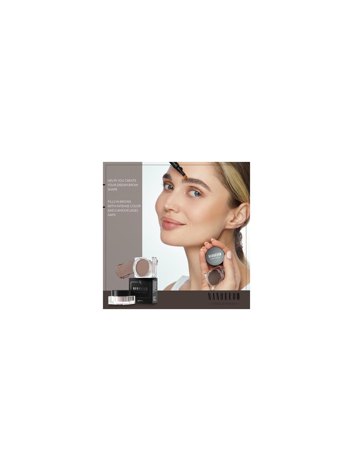 Nanobrow Pomade per Sopracciglia 6 g Medium Brown donna
