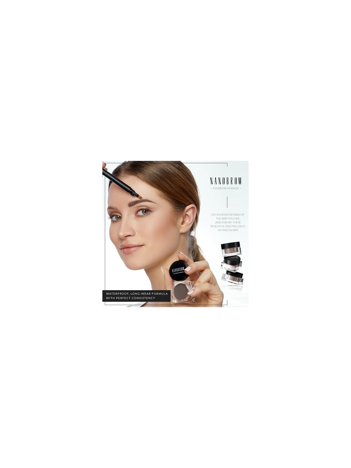 Nanobrow Pomade per Sopracciglia 6 g Medium Brown donna