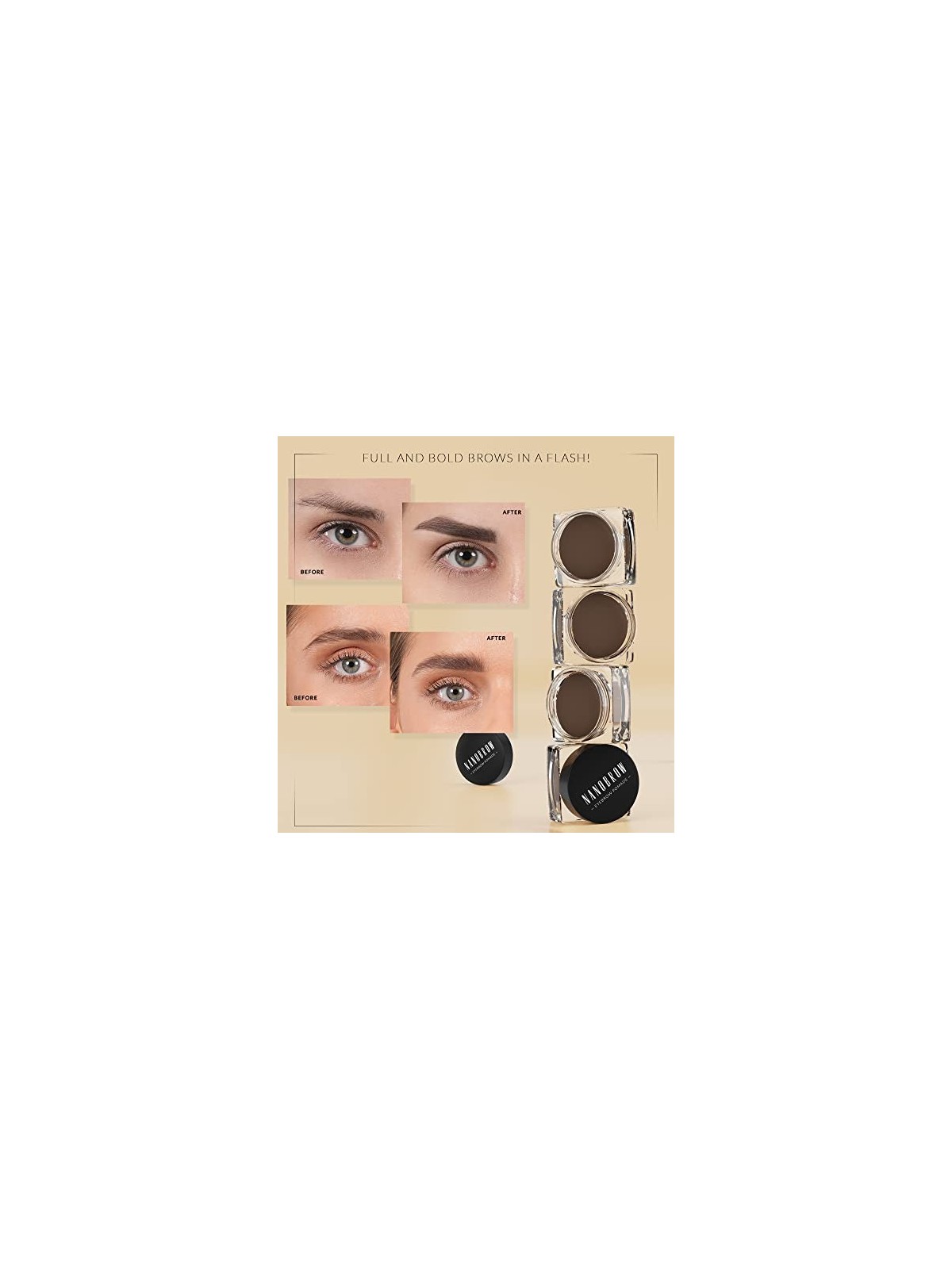 Nanobrow Pomade per Sopracciglia 6 g Medium Brown donna